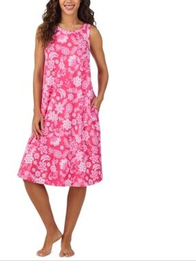 Cuddl Duds, a MIDI-length sleeveless nightgown NWT